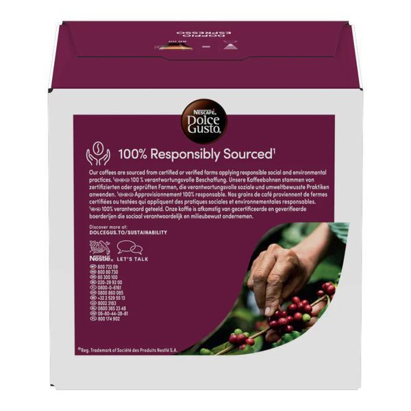 Кава в капсулах Nescaf&eacute; Dolce Gusto Doppio Espresso, 16 шт. DGDE фото