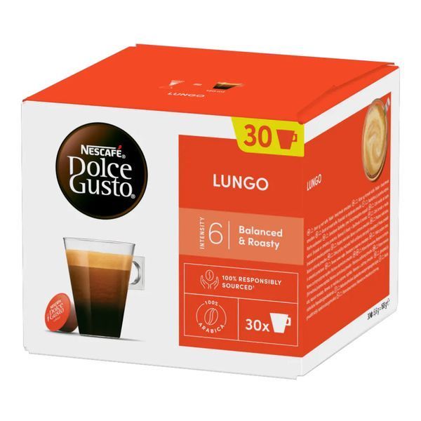 Кофе в капсулах Nescaf&eacute; Dolce Gusto Lungo, 30 шт. DGL фото