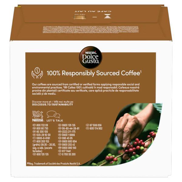 Кава в капсулах Nescaf&eacute; Dolce Gusto Caf&eacute; au Lait, 30 шт. DGCL30 фото